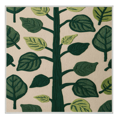 Washable Tree Spinach Vegetables Area Rug