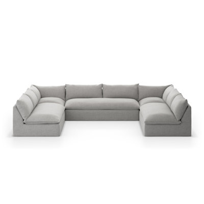 Finette 154'' Wide Aluminum Patio Sectional with Cushions