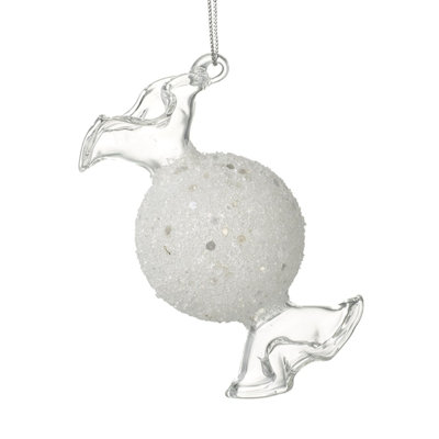 8cm Glass Hanging Figurine Ornament