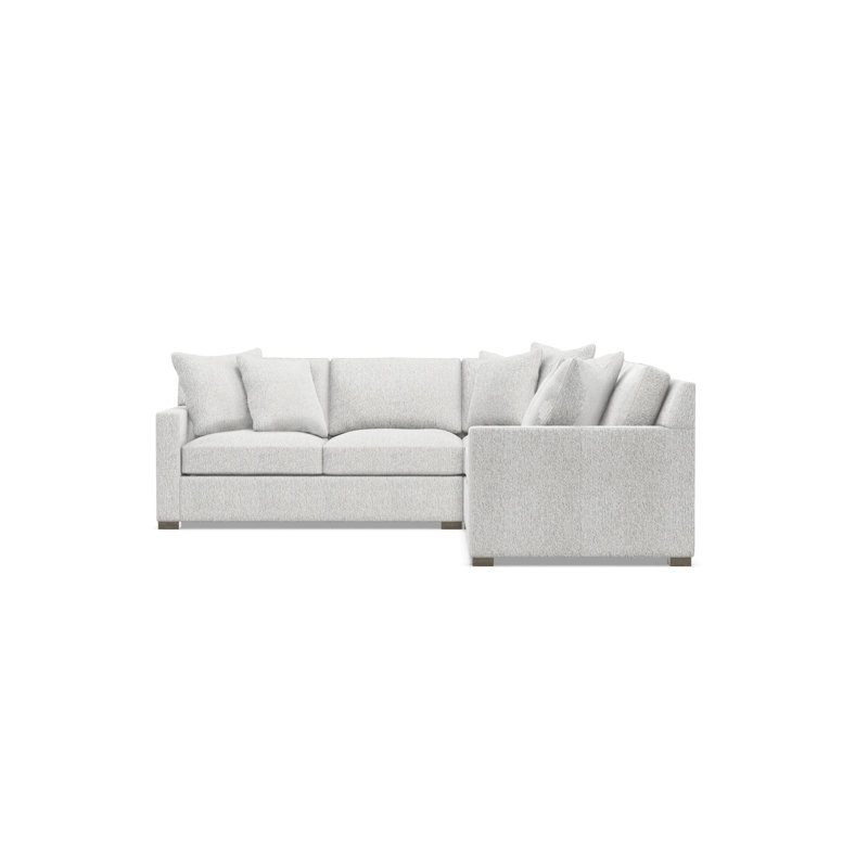 Kelsey Sectional, White Polyester