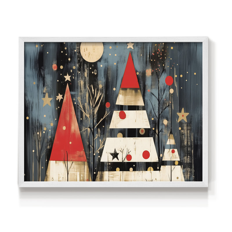 Chirstmas Art-DCCLXXI -Framed Print - Restickable, H 16 po x l 20 po, Blanc