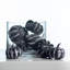 Mini Black Weathered Harvest Halloween Mini Pumpkin Set Of 7