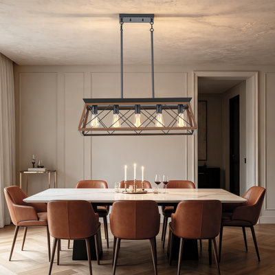 Farmhouse Five-Light Linear Chandelier