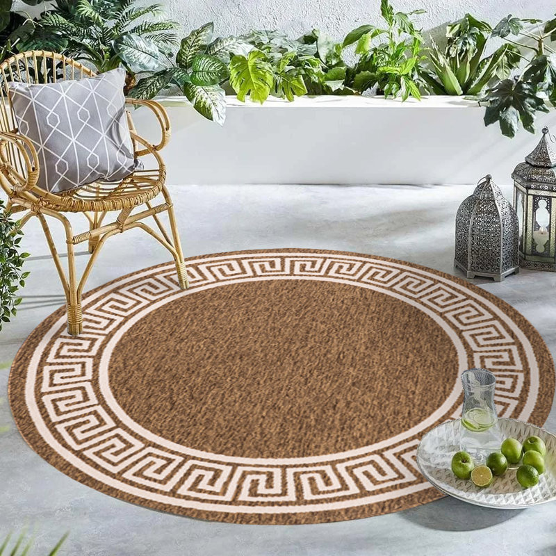 Tapis tissé à la machine Schonbrunn, Rond 5 pi 2 po