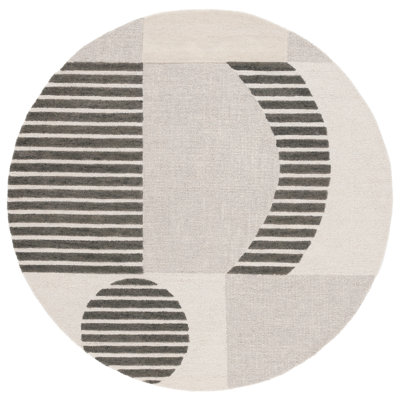 Tapis beige en coton touffeté à la main Chatham