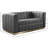 Tyneside 62.5'' Velvet Loveseat-90571555