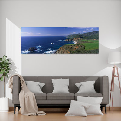 Côte pacifique, Big Sur, Californie, États-Unis, art mural côtier
