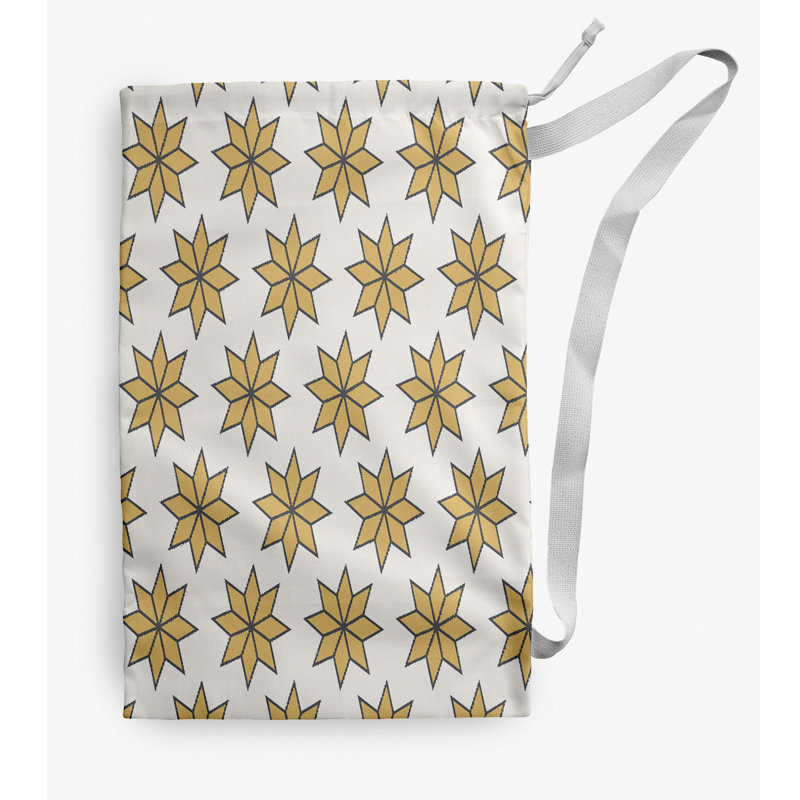 Fabric Laundry Bag with Handles, Medium (36" H x 28" W), Yellow