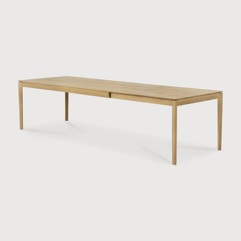 Bok Solid Wood Dining Table, Varnished Oak, 30"H x 118"L x 39.5"W