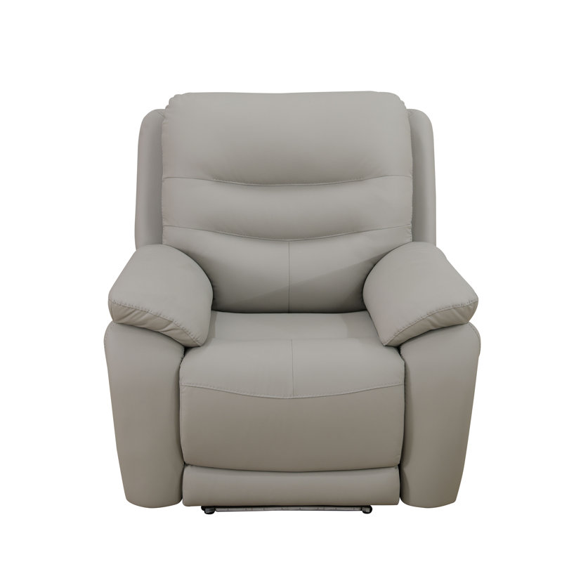 Fauteuil inclinable électrique 40 po en cuir respirant avec lumière DEL et port USB