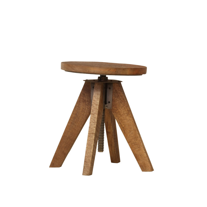 Meansville Solid Wood Accent Stool