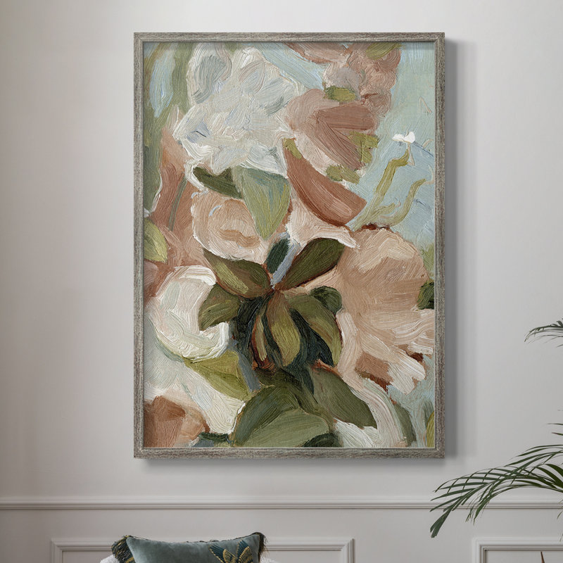 Bouquet Scatter IV, reproduction encadrée - bois massif, H 11 po x l 9 po