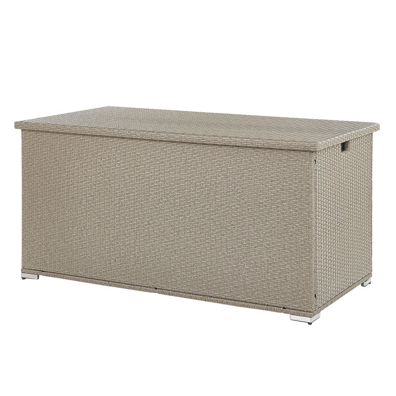 Rebrilliant Wicker Decorative Bin, Taupe