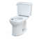 Drake® 1.28 GPF Water Efficient Round Two-Piece Toilet with Tornado Flush (Seat Not Included)