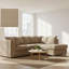 Jumbo Cord Upholstered Corner Sofa Small Back Cushion with Foot Stool -468277973-444416520