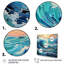 Coastal Waves Of Wonder IV - Nautical & Beach Canvas Prints-2030332213-2030332220
