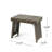 Foldable Grey Wood Side Table With Slat Magnetism, 21.59W X 14.11D 15.63H In Style,