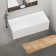67" Freestanding Solid Surface Bathtub With Overflow And Pop-up Drain