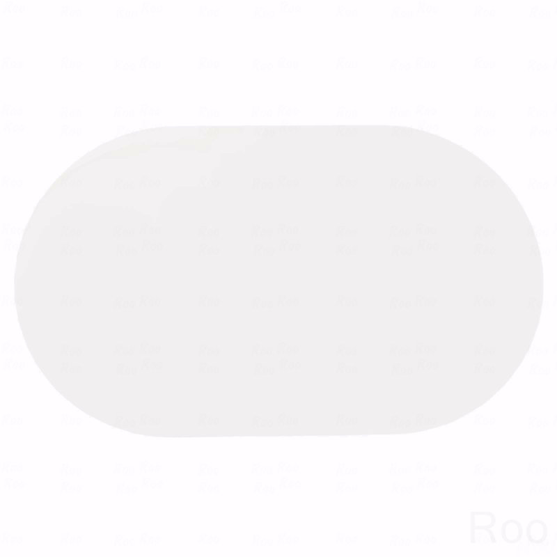 White And Chrome Oval Dining Table