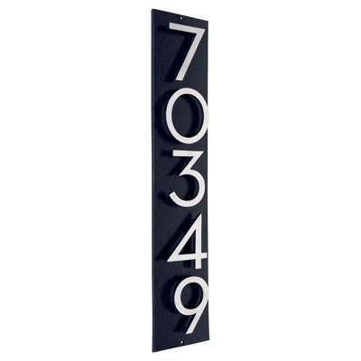 Plaque d'adresse verticale flottante de 6 po