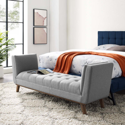 Banc d'appoint en tissu capitonné Haven Modway