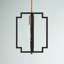 Bartow 1 - Light Lantern Square/Rectangle Pendant with Wrought Iron Accents-1522213609
