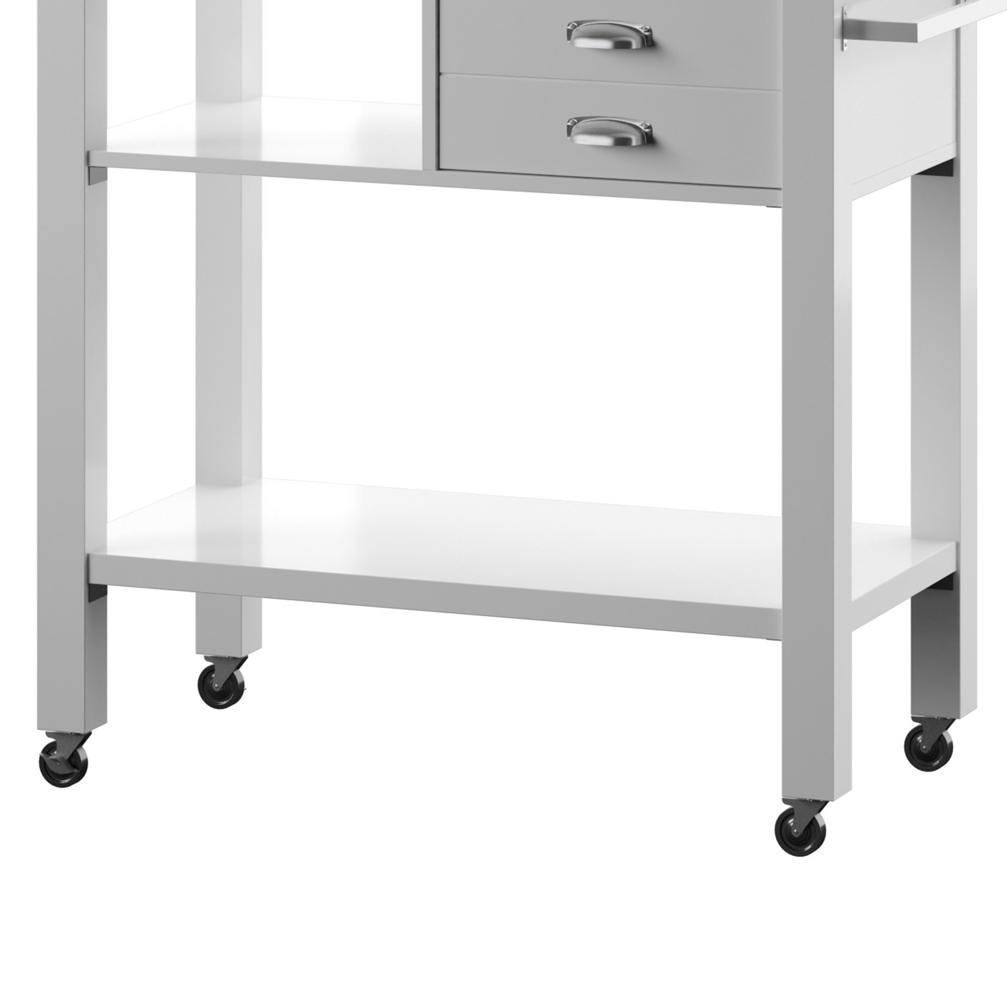Zipcode Design™ Hukill Rolling Kitchen Cart with Solid Wood Top & Reviews Wayfair Canada