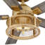 Ventilateur de plafond standard à 5 pales 52 po avec télécommande et ensemble d'éclairage inclus Rippeon-895135529