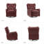 Fauteuil inclinable et pivotant en cuir véritable Coffelt-79618650
