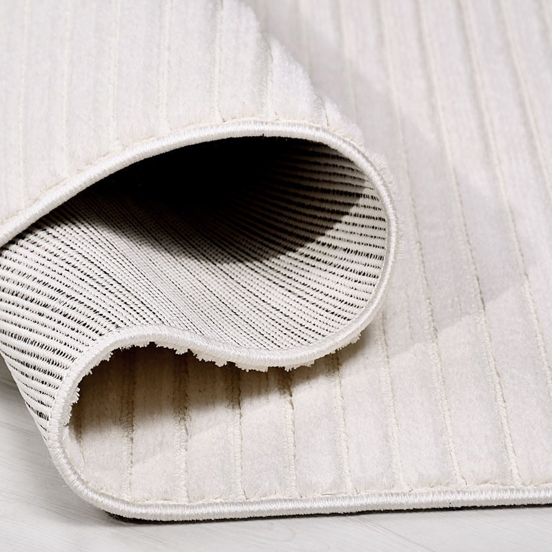 Tapis beige moderne lavable à la machine