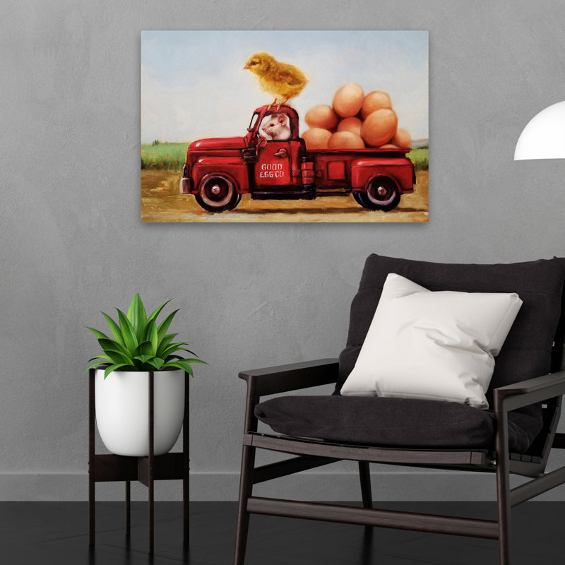 Livraison spéciale - animaux fantaisie urbaine et pop surréalisme, H 16 po x l 24 po