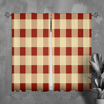 Paire de rideaux obscurcissant en polyester Muire