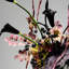 Ornements de fleurs simulées