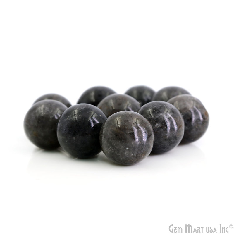 Natural Polished Gemstone Sphere, Decorative Accent, Smooth Ball Home Decor, 15-25mm, Gray Agate