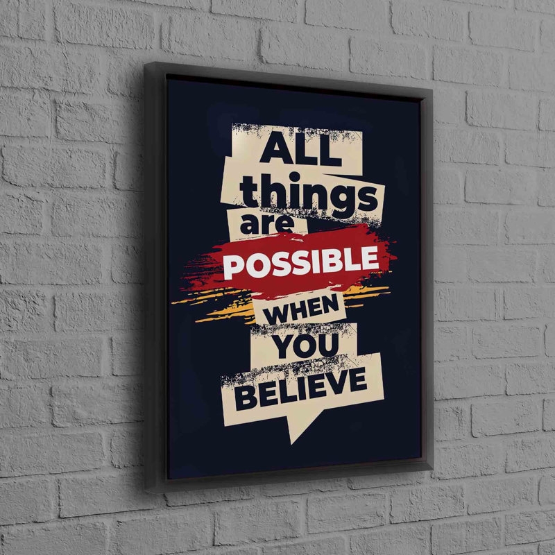 Print on Canvas, Black Floater Framed, 20 cm H x 30 cm W