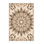 Tapis doux et moelleux Adlai Posh & Luxe Starburst en brun - reliure beige
