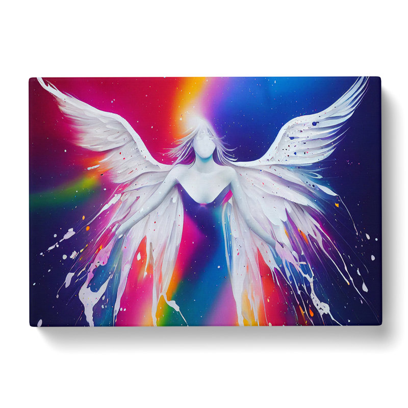 Angel Painted Vol.2 Abstract - Wrapped Canvas, 50cm H x 76cm W x 3cm D