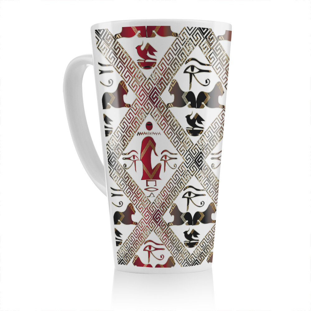 Egyptian Hieroglyphs Latte Mug