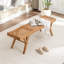 Banc en bois massif et canne Brylynn-1744925510