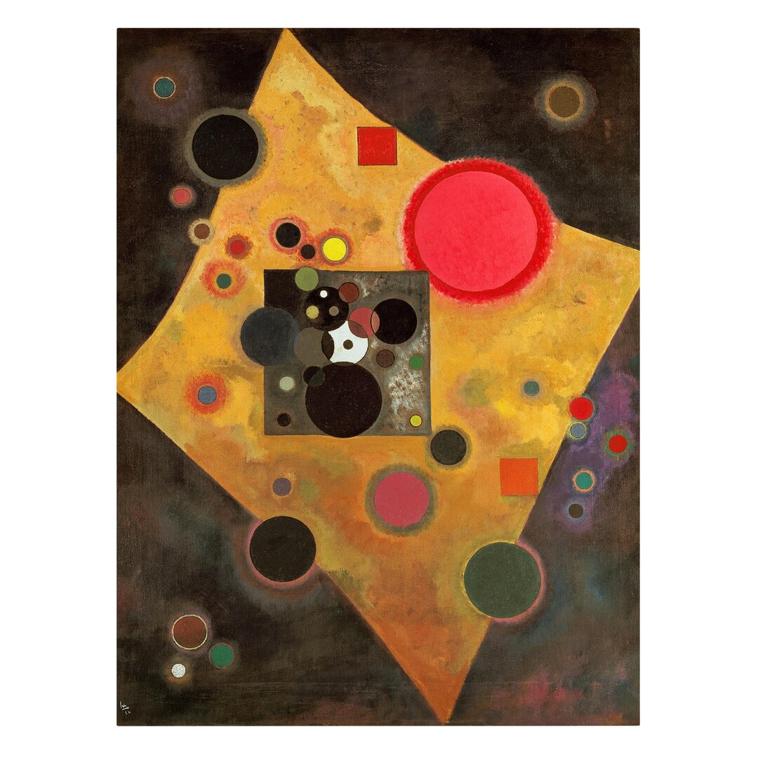 Leinwandbild - Wassily Kandinsky - Akzent In Rosa