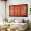 Impression sur toile rouge-98865307