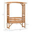 Banc de jardin pour patio avec tonnelle et pergola