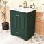 Meuble-lavabo à tiroir avec lavabo en céramique, tablettes réglables et armoire à fermeture en douceur-1364472686-1364472690