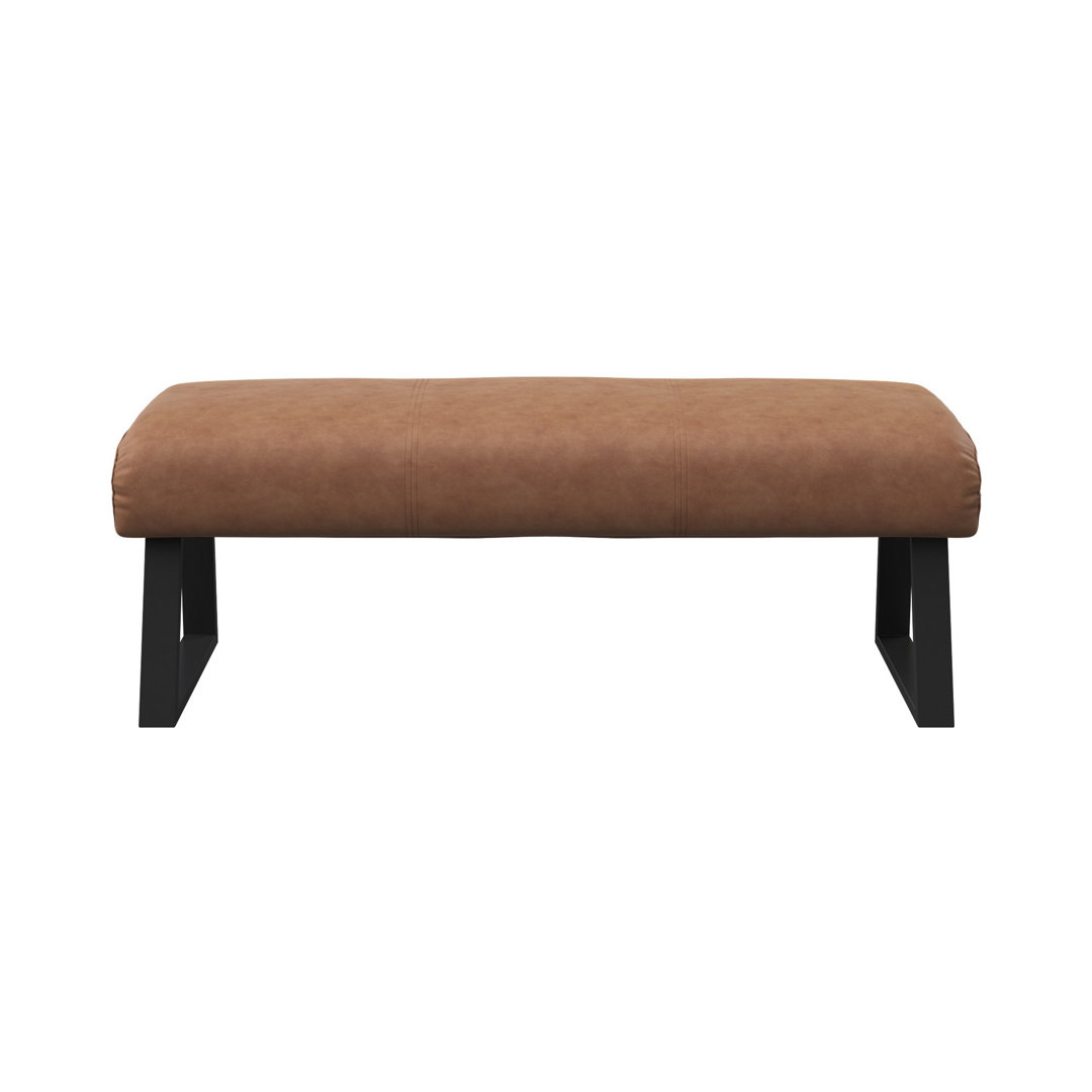 Cernota Leather Backless Bench