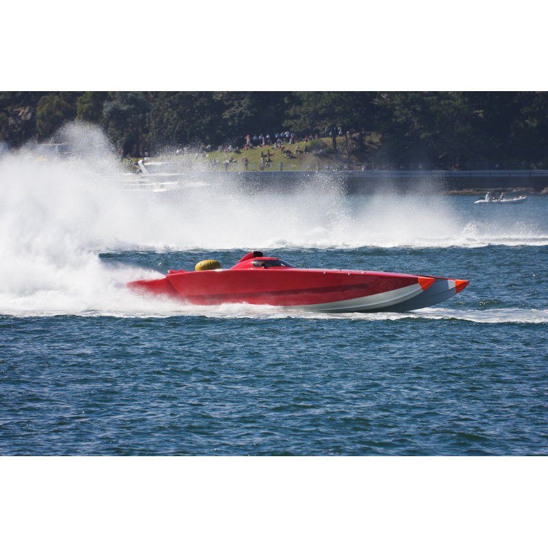 Powerboat by NickR - Wrapped Canvas Print, 30cm H x 46cm W x 3.8cm D