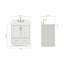 Meuble-lavabo simple avec plateau Abshire 31-93359440