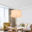 Luminaire suspendu blanc minimaliste en tissu pour le salon-1905996750