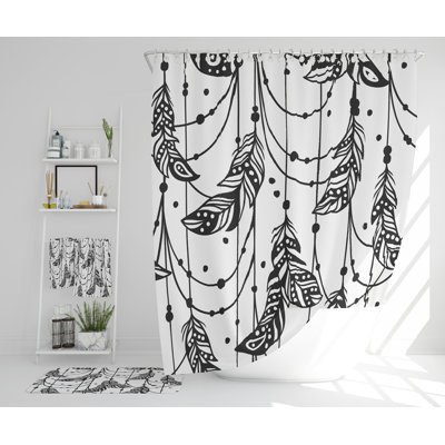 Natarshia Polyester Shower Curtain Set