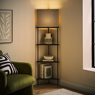 Noami 150cm Black Tripod Floor Lamp