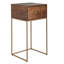 Vanslyke 40cm W Iron Bedside Table
